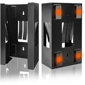 2 Pcs Magnetic Glove Dispenser, Disposable Gloves Box Holder, Holds Boxes of Towels, Wipes and Tissues, Suitable for Wall mounting, Kitchen, Fridge, Office, Workshops, Garage, toolboxes, (Black) in Kuwait