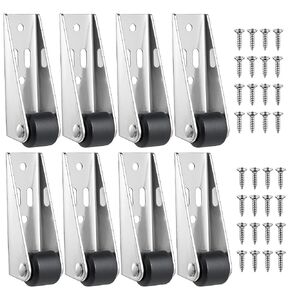 4 قطع من عجلات إصلاح باب غرفة النوم، عجلات ثابتة متعددة الوظائف مقاس 0.9 بوصة، عجلات صغيرة من النايلون والفولاذ للأثاث الخشبي in Kuwait