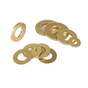 M2 /3/4 /5/6 /8/10 /12/14 /16/18 /20 Flat Brass Washer O Ring Solid Gasket Shim Copper Metal Meson Pad(M6x16x1(250Pcs)) in Kuwait