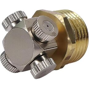 فوهة رذاذ دقيقة بـ 4 فتحات 0.1-0.8 مم مع محول قاعدة نحاسية 1/2 بوصة لرش الحديقة وترطيبها (قطر 0.8 مم - قطعتان) in Kuwait