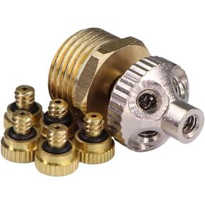 فوهة رذاذ رذاذ دقيقة ذات 5 فتحات - رذاذ قابل للتعديل 0.1-1.0 مم للتوصيلات النحاسية (1/2 بوصة، 20 مم)(0.5 مم-1 قطعة) in Kuwait