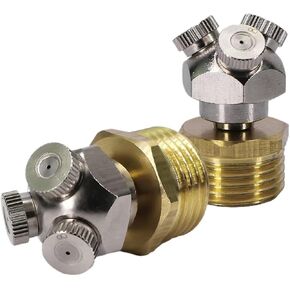 فوهة رذاذ دقيقة ذات 3 فتحات لتبريد وترطيب الحديقة - بخاخ مفصل نحاسي 0.1-0.8 مم (قطر 0.2 مم - قطعتان) in Kuwait