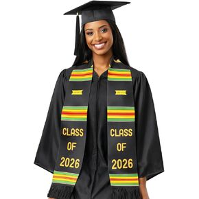 Graduation Stole Class of 2025 Gifts African-Inspired Scarf Graduation Gifts for College and High School Grads Black Girl Magic Stoles for Graduate Events African Culture Graduation Accessories in Kuwait