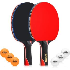 Ping Pong Paddles, Ping Pong Paddles Set of 2, Includes Paddles and Balls, Table Tennis Rackets Set Suitable for Beginners and Professionals in Saudi Arabia