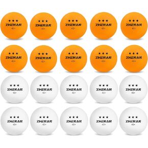 أكثر من 40 كرة بينج بونج من مادة جديدة، 20 عبوة متعددة الألوان باللونين الأبيض والبرتقالي، كرات تنس طاولة متقدمة، 3 نجوم للتدريب والتمرين على كرة بينج بونج، المنافسة واللعب الترفيهي، كرة بينج بونج in Kuwait