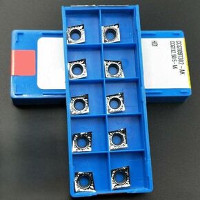 10-Pack CCGT09T302-AK H01 CNC Carbide Inserts for Aluminum Alloy, Semi-Finishing and Finishing Indexable Turning Tooltips Compatible with CCGT32.50.5 Holders in Kuwait