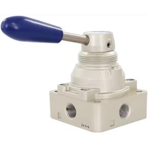 AirTAC Pneumatic Switch Manual Air Valve Cylinder Manual Hand Plate Directional Valve 4HV230-08 3 Position 4 Way (4HV430-15) in Kuwait