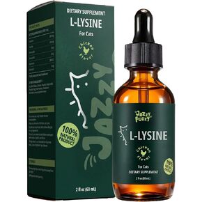 مكمل إل-ليسين للقطط، سائل بنكهة الدجاج، ليسين لدعم مناعة القطط والأنف والجهاز التنفسي، يدعم صحة العين، قطرات ليسين للقطط مع توراين وفيتامينات ب، 60 مل in Kuwait