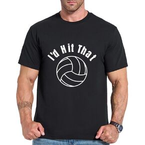 I'd Hit That Funny Volleyball Design T-Shirt Men Women Volleyball Team T-Shirt Volleyball Player Gift Ideas T-Shirt in Saudi Arabia