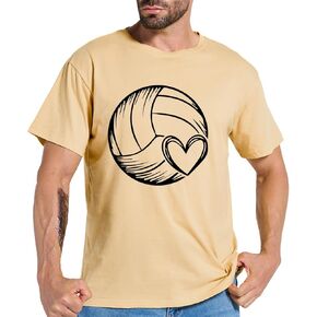 Volleyball Heart Shirt for Men Women Volleyball Mom Shirt Funny Volleyball Heart Graphic Tee Volleyball Lover Gifts in Saudi Arabia