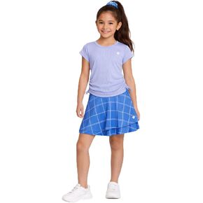 RBX Girls Athletic Skort Set - 2 Piece Ribbed Short Sleeve Tee and Athletic Skort for Girls (Sizes: 7-12) in Kuwait