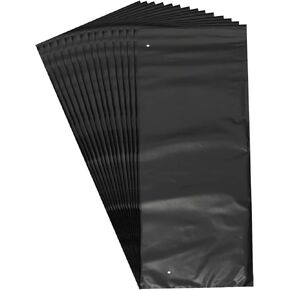 uxcell Shrink Wrap Bags,100Pcs 8 x 16 Inches Black POF Heat Shrink Wrap Bags for Packaging Gift Baskets, Soap,Bath Balls,Candles, Stationery, Cosmetics and Homemade DIY Crafts in Saudi Arabia