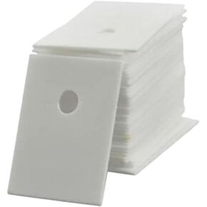 Alumina Ceramic Square Sheet, and AlN Insulating Sheets Perforated White Multiple Sizes Pack of 50(20X25X2mm) in Kuwait