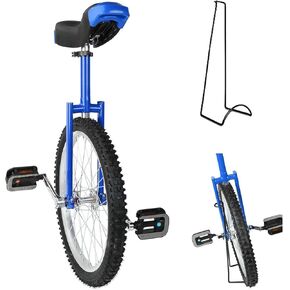عجلة تدريب بعجلات مقاس 24 بوصة، ارتفاع الدراجة الهوائية الأحادية العجلة، قابل للتعديل، مقاوم للانزلاق، توازن الإطارات الجبلية، تمرين ركوب الدراجات. مع حامل الدراجة الهوائية الأحادية العجلة in Kuwait