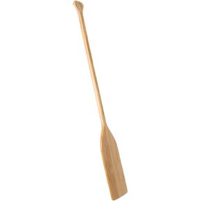 Boat Paddle Wooden Canoe Oar Lightweight Solid Wood Paddle Ergonomic Handle Anti Scratch Edge Suitable for Training Boating Beginners in Kuwait