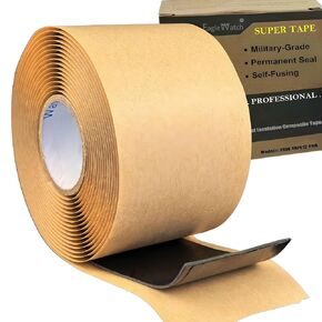 2" x 12FT Military-Grade Self-Fusing Tape | 65mil Thick Silicone-Butyl Composite | IP68 Permanent Waterproof Seal & 35KV Insulation | for Heavy-Duty Pipe, Electrical & Outdoor Repair in Kuwait