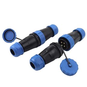 LP28 Waterproof Connector IP68 2 3 4 Pin No Soldering Cable & Socket Male and Female Docking Port(LP28-2D) in Kuwait
