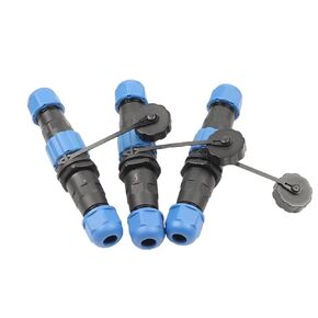 1Set SP13 Waterproof Docking Connector 1/2/3/4/5/6/7/9P IP68 Cable Connector Panel Mount Wire(SP13-4D) in Kuwait