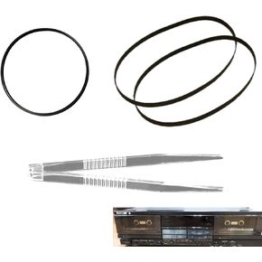 Cassette Belt Kit for Sony TC-WR730 TC-WR750 TC-WR910 TC-WR950-3 Japanese Rubber Belts + Tweezers in Kuwait