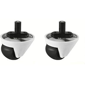 2 pieces Front Wheels Compatible for Roborock Qrevo Curv/Qrevo Edge/Saros 10 R/Saros 10 Robot Vacuum Cleaner Spare parts Replacement Front Wheel Kit in Kuwait