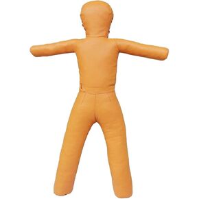 Grappling Dummy 130cm, Unfilled, Sturdy Mannequin Exercise Kickboxing Training Prop, Practical Punching Dummy PU, Yellow in Kuwait