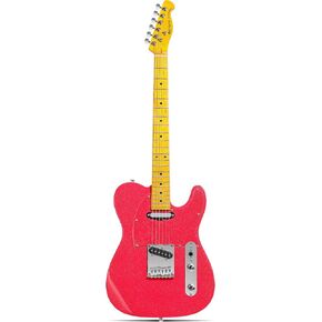 Leo Jaymz Electric Guitar in Sparkle Color - High Gloss Mahogany Body and Hard Maple Neck - High Transparent Acrylic Pickguard - Highly Output Alnico V Pickups (Elite Sparkle Pink) in Kuwait