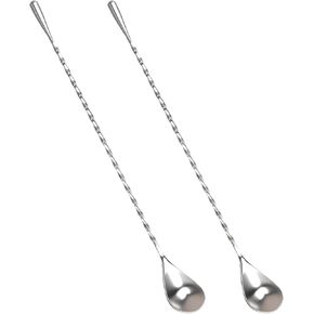 2 Pack Bar Spoon, Cocktail Mixing Spoon, Long Spoons for Stirring, 12 Inch Professional Spiral Stir Spoon for Bartenders, Home Bar Mixing Cocktail Making (304 Grade) in Kuwait