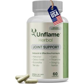 Herbal Supplement – Botanical Support for Joints, Back, and Muscles – 60 Capsules – Natural Herbal Blend – Dietary Supplement in Saudi Arabia