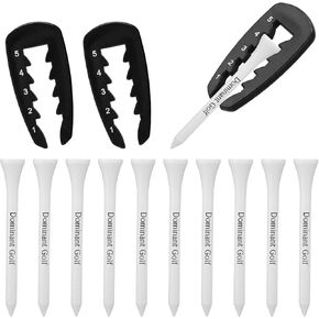 3 Pcs Adjustable Golf Tee Height Tool with 20 Golf Tee Precision Height Setter Training Aid Durable Aluminum Tool Accessories for Consistent and Precise Shots in Kuwait