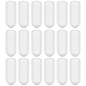 200Pcs Headband Round Rubber End Caps, Tube Bolt Cap Cover Screw Thread Protectors for Hair Hoop Diy Accessories, Clear, 0.59 * 0.23 * 0.23inch in Kuwait