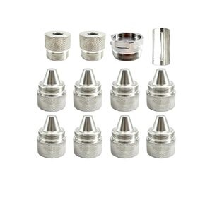1.375''X24 Stainless Steel Cover Cones with Cleaning Chamber & 1/2&5/8-24 Hose Inlet（12-Pack） in Kuwait