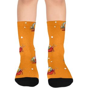 جوارب التنزه سيرًا على الأقدام من Coastal Hermit Crabs - جوارب شتوية حرارية سميكة دافئة للأطفال الصغار للأولاد والبنات للمدرسة، والارتداء اليومي والأنشطة الخارجية in Kuwait