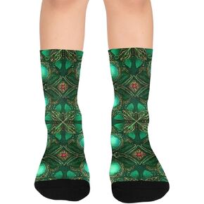 جوارب ريجال الذهبية الخضراء للتنزه سيرًا على الأقدام - جوارب شتوية حرارية سميكة دافئة للأولاد والبنات الصغار للمدرسة، والارتداء اليومي والأنشطة الخارجية in Kuwait