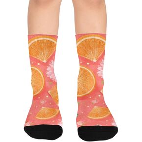 جوارب Citrus Blooms Fruit للتنزه سيرًا على الأقدام - جوارب شتوية حرارية سميكة دافئة للأولاد والبنات للمدرسة، والارتداء اليومي والأنشطة الخارجية in Kuwait