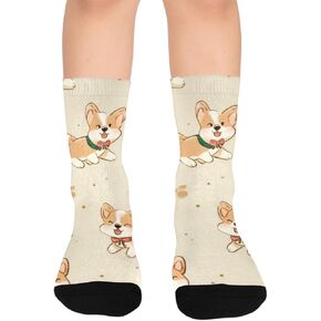 جوارب كورجي براون للتنزه سيرًا على الأقدام - جوارب شتوية حرارية سميكة دافئة للأولاد والبنات الصغار للمدرسة، والارتداء اليومي والأنشطة الخارجية in Kuwait