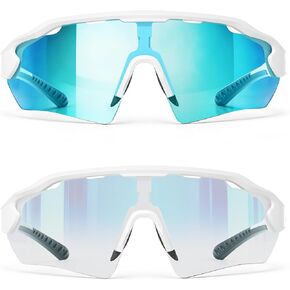 النظارات الشمسية InnerKing Photochromic لركوب الدراجات للرجال والنساء، نظارات الدراجة الانتقالية، نظارات حماية من الأشعة فوق البنفسجية للصيد والجري in Kuwait