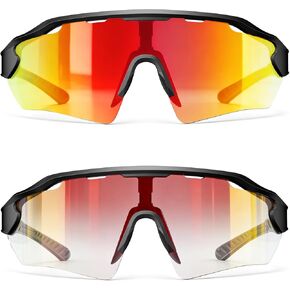 InnerKing Photochromic Cycling Sunglasses for Men Women, Transition Bike Glasses, UV Protection Eyewear for Fishing Running in Saudi Arabia
