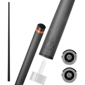 5/16-18 Carbon Pool Cue Single Shaft, Tip 11.8mm,12.5mm,12.9mm,10.5mm Low Deflection Technology, Ultra-Smooth, pro Taper, Easy to Play in Saudi Arabia