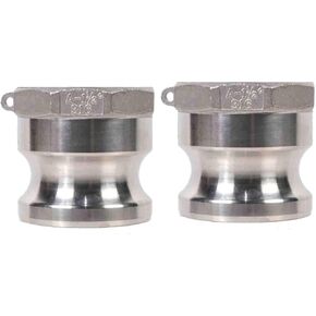 2 Pack 1.5'' Type A Camlock Fitting 1 1/2 Cam Lock Fitting 316 Stainless Steel Male Camlock Couplings Female NPT (CAM-A-SS-1.5 Inch) in Kuwait