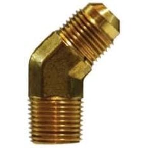 10448 كوع 45 درجة، 1/4 بوصة ذكر متوهج × 1/8 بوصة ذكر NPTF، نحاس (4 عبوات) in Kuwait