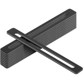 10 Pack 8" x 1" Steel Slotted Flat Mending Plate, 3/8" Slot Hole Adjustable Metal Plate, 5/32" Thick in Kuwait