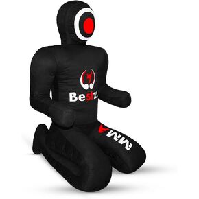 دمية MMA - دمية جيو جيتسو البرازيلية للمصارعة BJJ، دمية رمي كيس الجودو للكاراتيه وتدريب الملاكمة باللون الأسود غير مملوءة in Kuwait