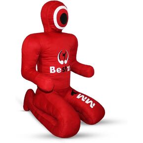دمية MMA - دمية جيو جيتسو البرازيلية للمصارعة BJJ، دمية رمي حقيبة الجودو للكاراتيه وتدريب الملاكمة باللون الأحمر غير مملوءة in Kuwait