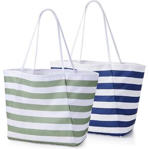 KALIDI Beach Tote Bag Women Large Waterproof Sandproof Shoulder Handbag Packable Grocery Bag Hobo Purse for Picnic Vacation in Kuwait