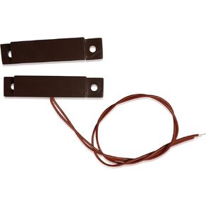 10 أجهزة استشعار تلامس للأبواب سلكية باللون البني، مثبتة على السطح NC، 10 قطع، 5.5 × 6.5 × 0.75 بوصة، سلكية مع بطارية احتياطية، متوافقة مع أنظمة التحكم في الوصول والإنذار ضد السرقة in Kuwait