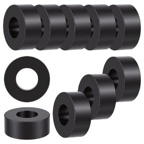 10Pcs Black Rubber Washers, Rubber Spacers, Rubber Isolation Washers, 0.98 Inch OD x 0.47 Inch ID x 0.39 Inch Thick for Car, Home, Screw, Bolt, Electrical, Machine in Kuwait