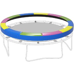 12 Foot TFor rampoline Safety Pad Spring Cover All-Weather Tear-Resistant Water-Resistant Heavy-Duty Premium Durable Full Protection Extra Strong UV Resistant Construction in Saudi Arabia