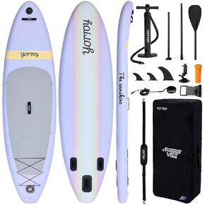 YOTTOY Inflatable Stand Up Paddle Board,Stable Lightweight 10'5" SUP with Non-Slip EVA Deck, Premium Paddleboard Accessories, Three-Fin System & Carry Bag,All-Around Inflatable SUP in Saudi Arabia