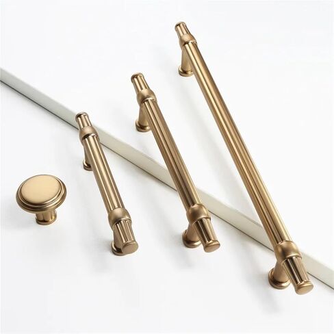 Solid Cabinet Handles Wardrobe Pull Cupboard Door Kitchen Retro Pulls 1Pcs(Black brown-C96mm) in Kuwait