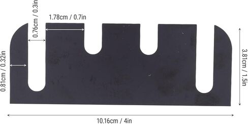Zunate Door Hinge Shim, 5/8 Inch Radius Corner PVC Spacer for Quick Door Alignment, Universal Fit for Indoor Hinges, Easy Installation and Accurate Adjustment in Saudi Arabia